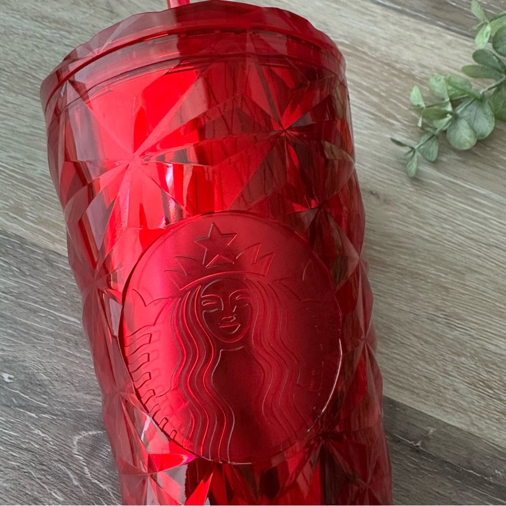 Starbucks 2021 Red Jeweled Holiday Tumbler 16 oz - Picture 2 of 6